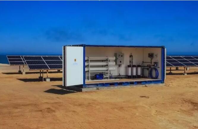 太陽能發電海水轉化系統示意圖